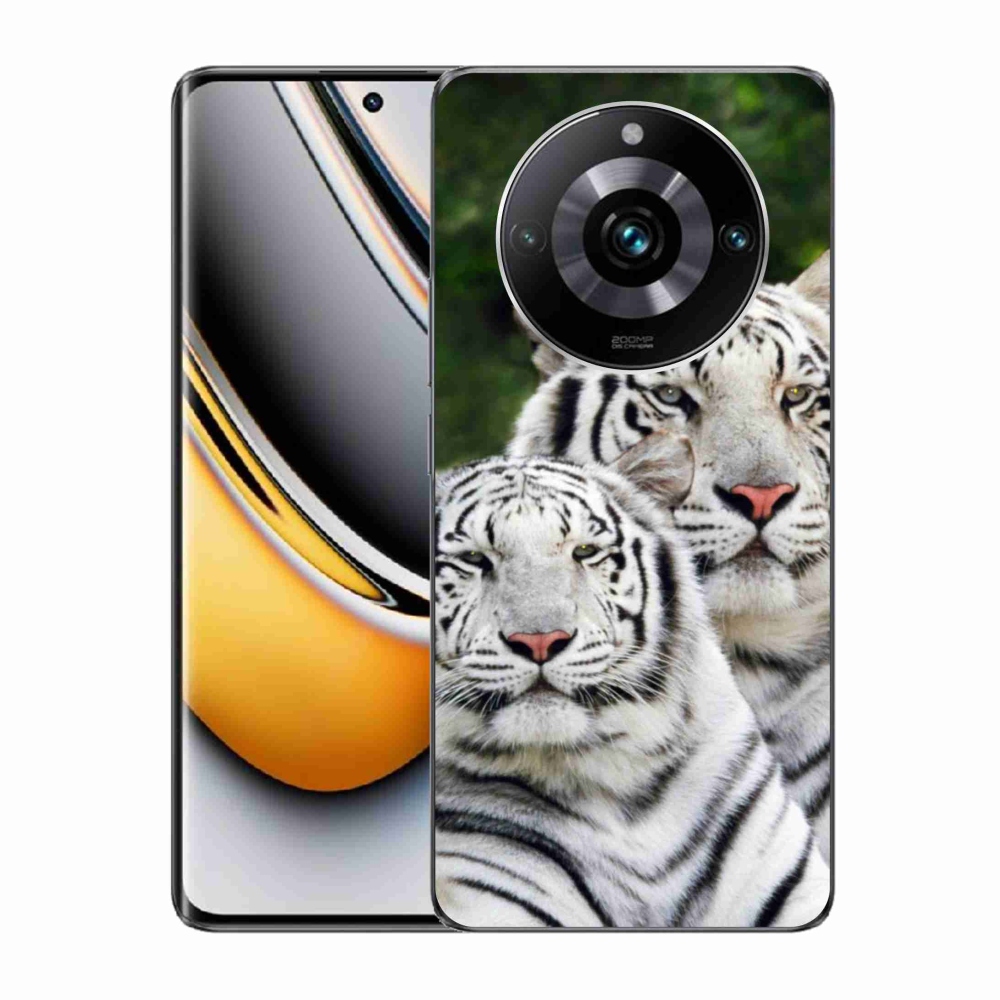 Gelový obal mmCase na Realme 11 Pro/11 Pro+ - bílí tygři