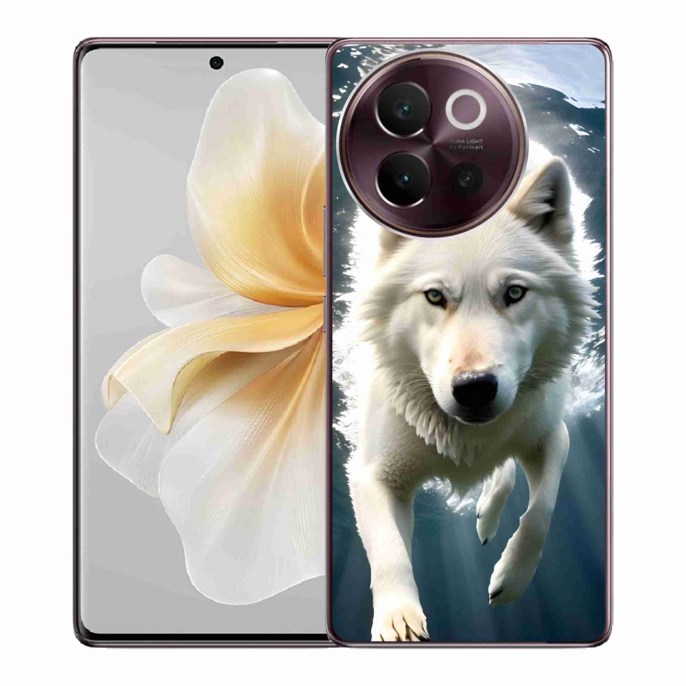 Gelový kryt mmCase na Vivo V40 Lite 5G - bílý vlk