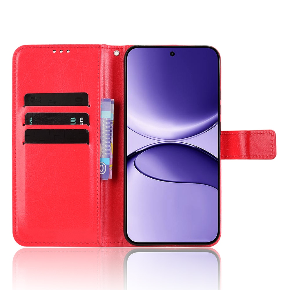 Crazy knížkové pouzdro na Xiaomi Poco F7 5G - červené