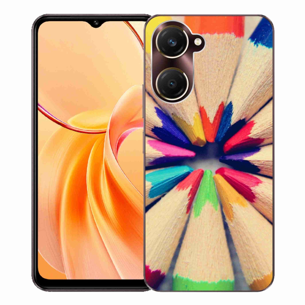 Gelový kryt mmCase na Vivo Y28s 5G - pastelky 
