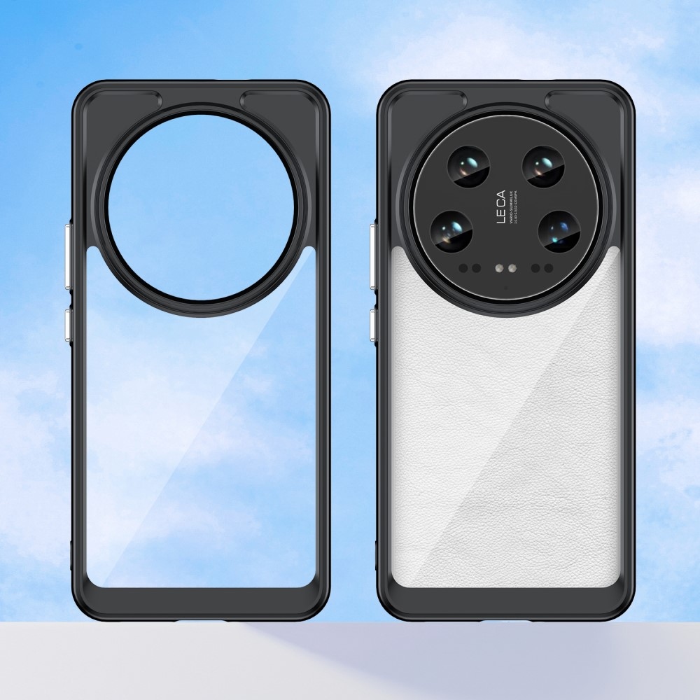 Gelový obal s pevnými zády na Xiaomi 14 Ultra - černý