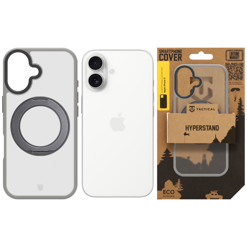 Tactical MagForce Hyperstand Kryt pro Apple iPhone 17 Light Grey