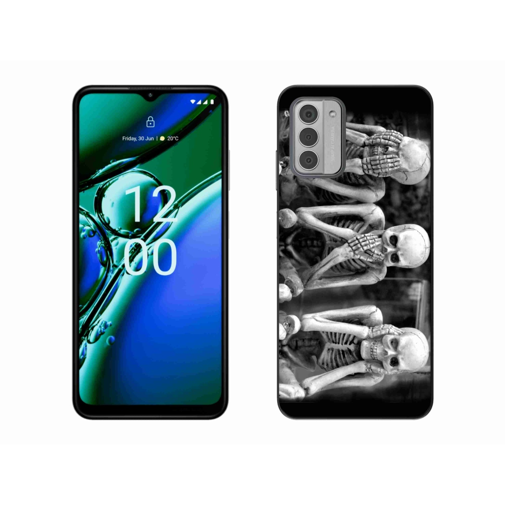 Gelový kryt mmCase na Nokia G42 - kostlivci