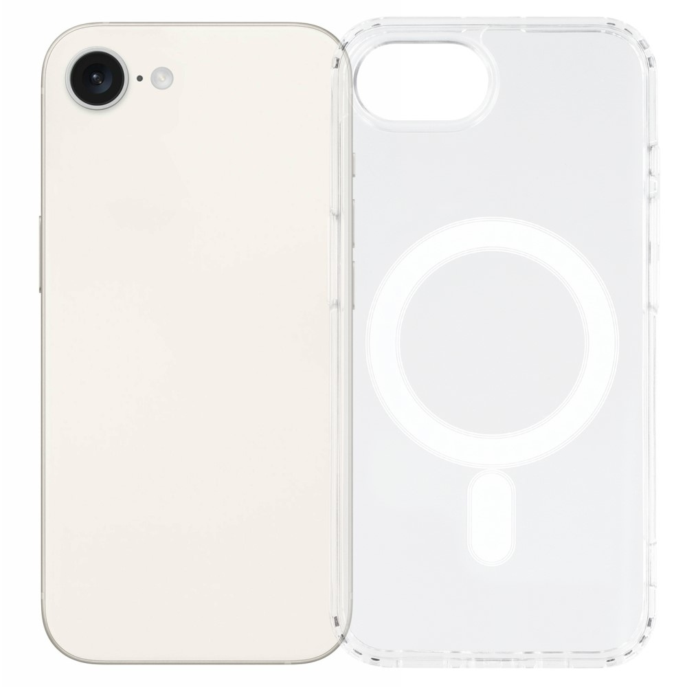 Průhledný gelový obal s MagSafe na iPhone 16e