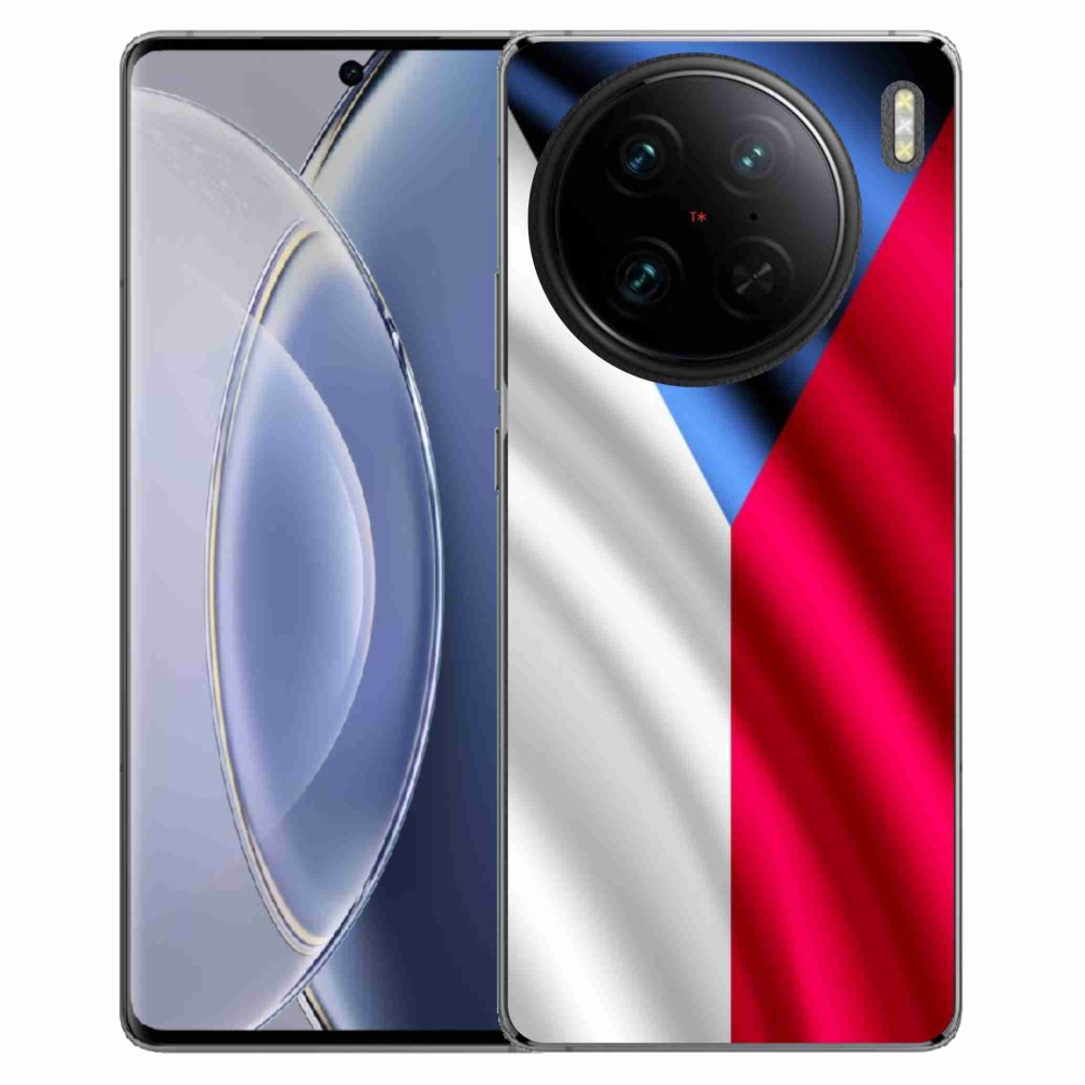 Gelový kryt mmCase na Vivo X90 Pro - česká vlajka