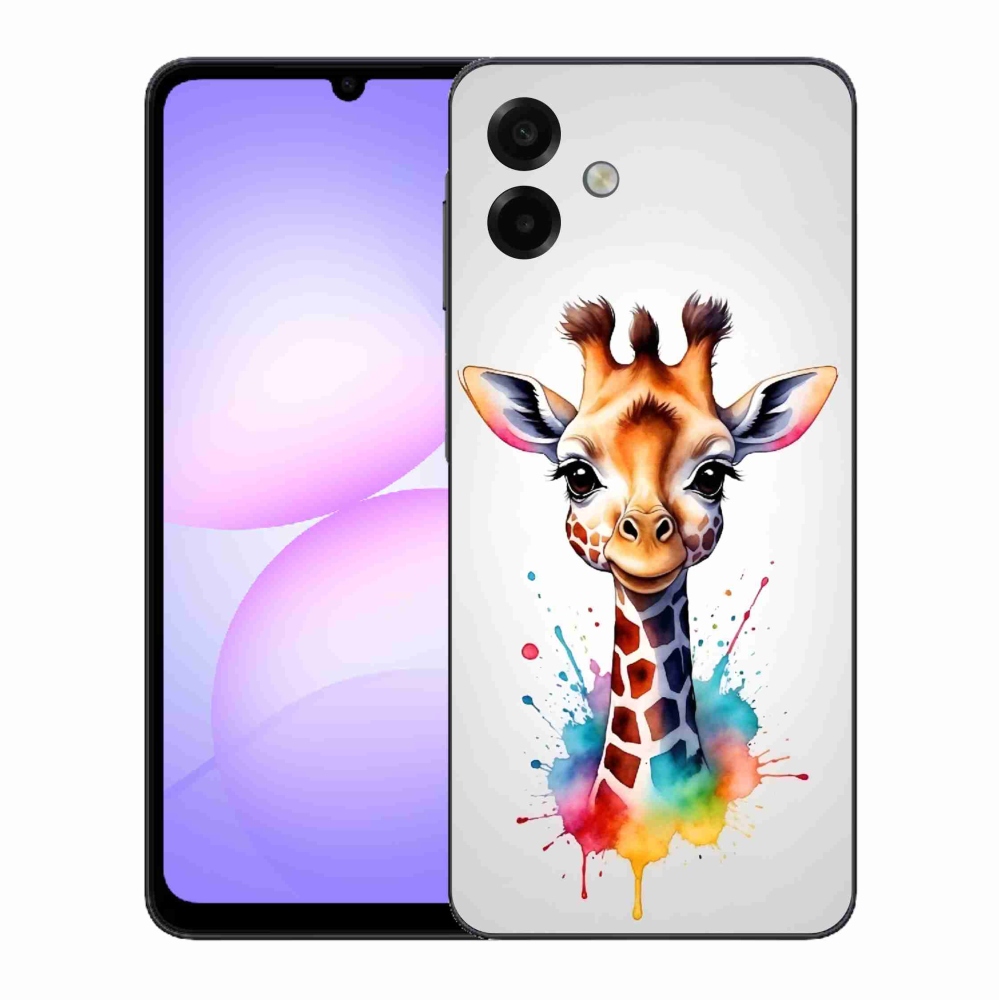 Gelový kryt mmCase na Samsung Galaxy A07 4G - žirafa 1