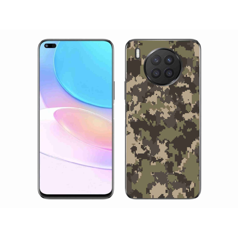 Gelový kryt mmCase na Huawei Nova 8i - maskáčový vzor 12