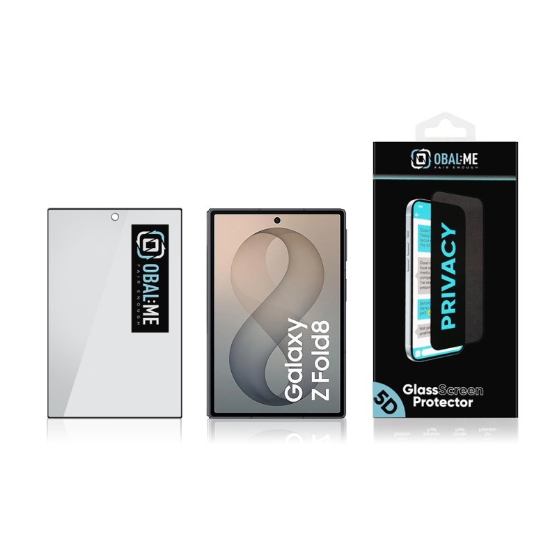 OBAL:ME Privacy 5D Tvrzené Sklo pro Samsung Galaxy Z Fold 8 Black