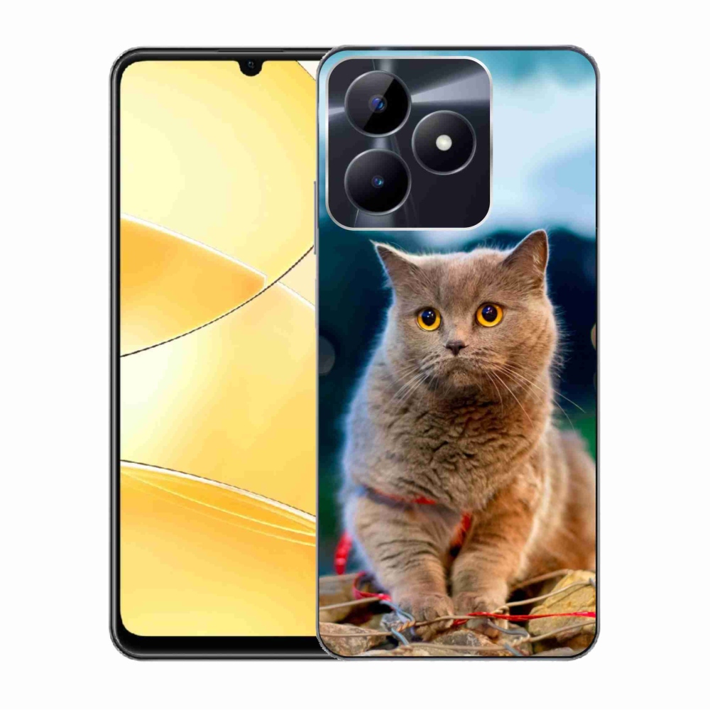 Gelový kryt mmCase na Realme C51/C53 - britská modrá 2