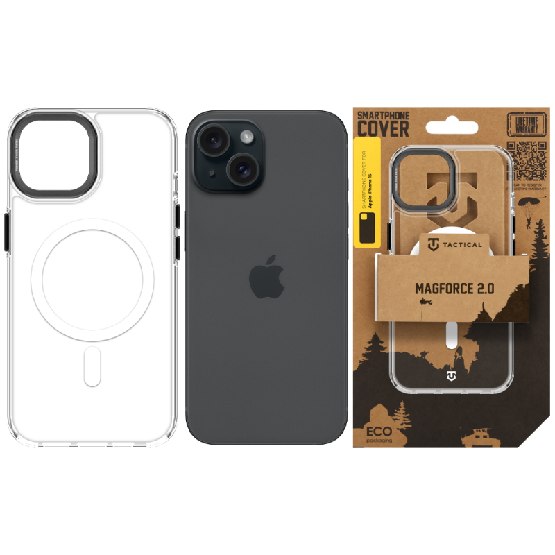 Tactical MagForce 2.0 Kryt pro Apple iPhone 15 Black