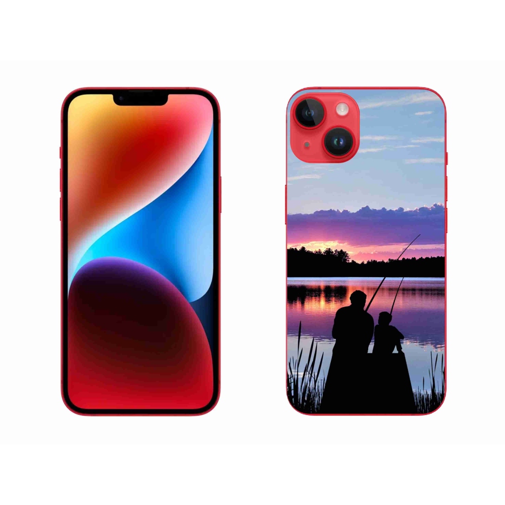 Gelový kryt mmCase na iPhone 14 Plus - rybaření 2