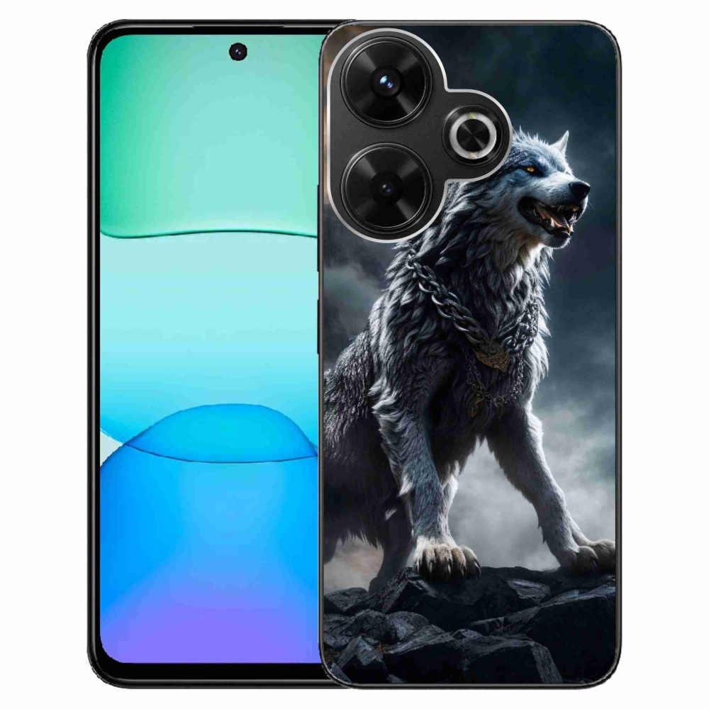 Gelový kryt mmCase na Xiaomi Redmi 13 4G/Poco M6 4G - vlk 1