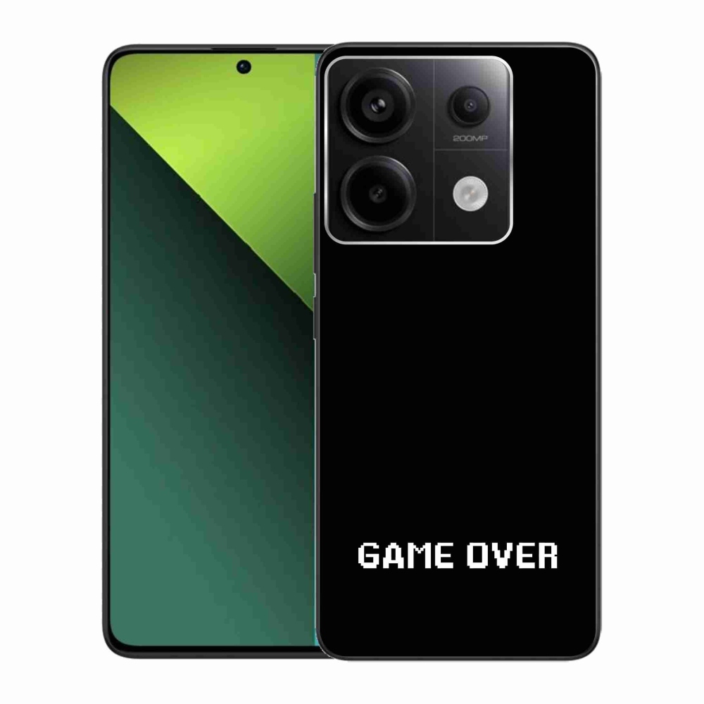Gelový kryt mmCase na Xiaomi Redmi Note 13 Pro 5G/Poco X6 5G - game over černé pozadí