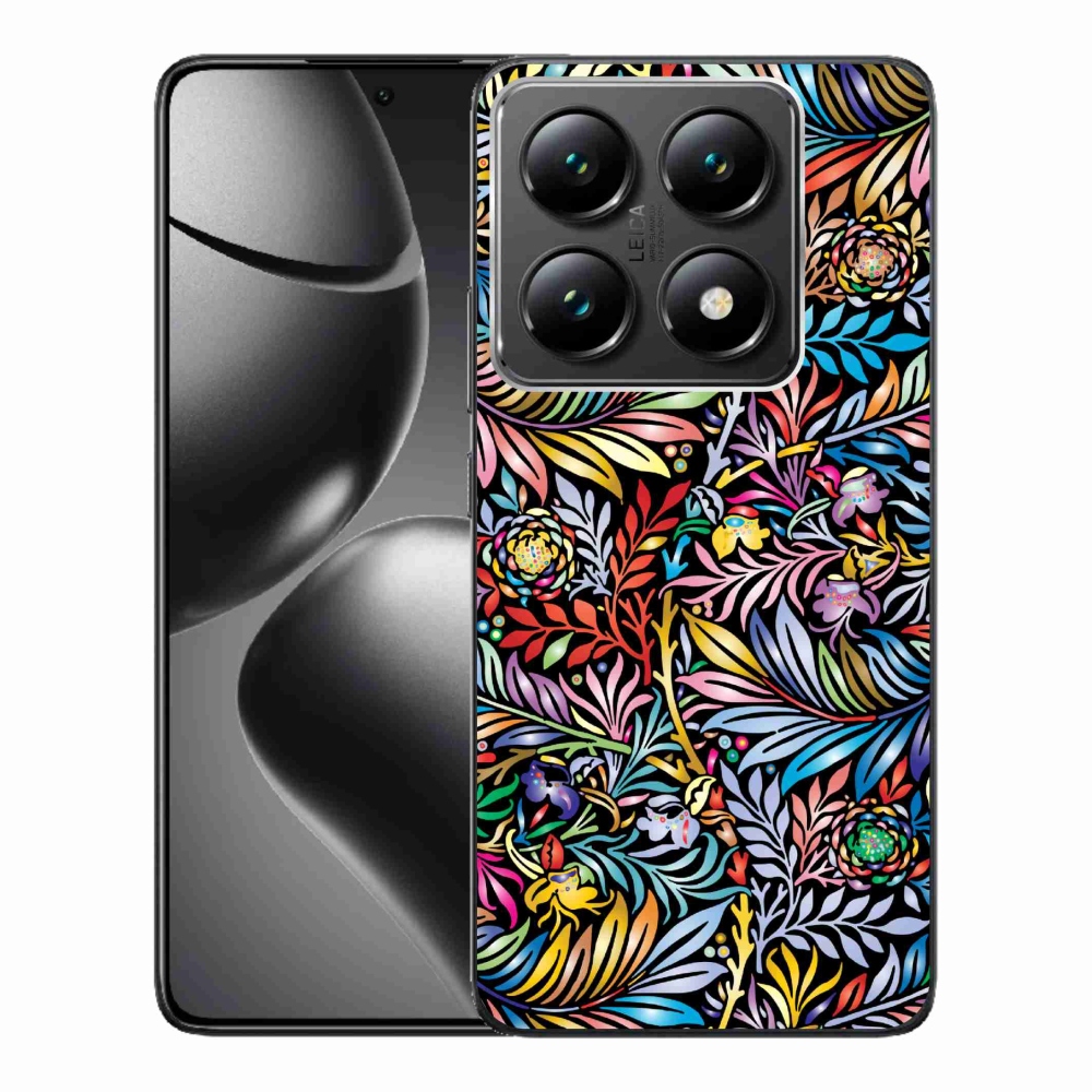 Gelový kryt mmCase na Xiaomi 14T Pro - květiny 5