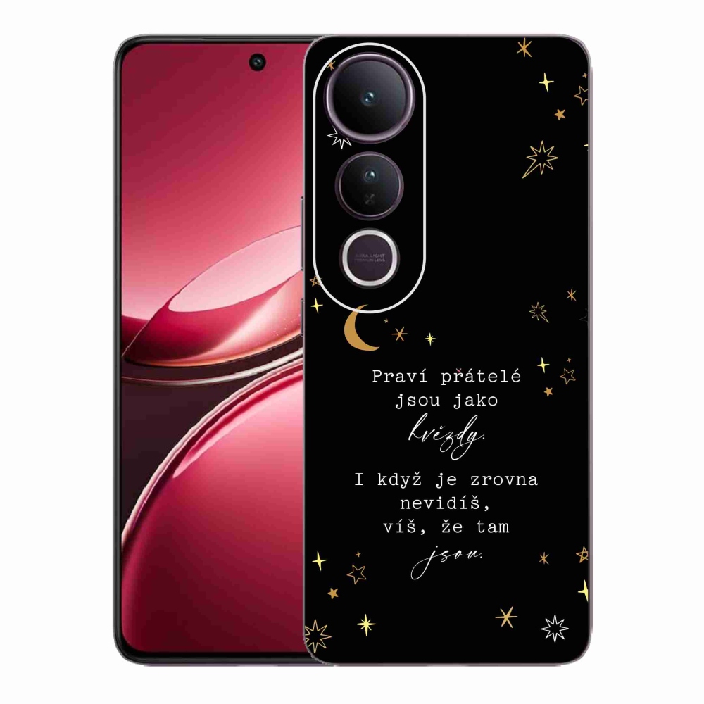 Gelový kryt mmCase na Vivo V50 Lite 4G/5G - citát 6 černé pozadí