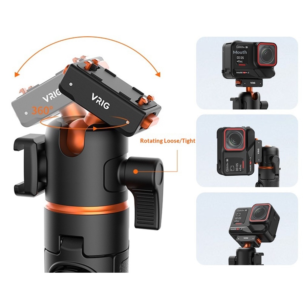 VRIG selfie tyč se stativem a Bluetooth dálkovým ovladačem pro Insta360 X5 a Ace Pro 2
