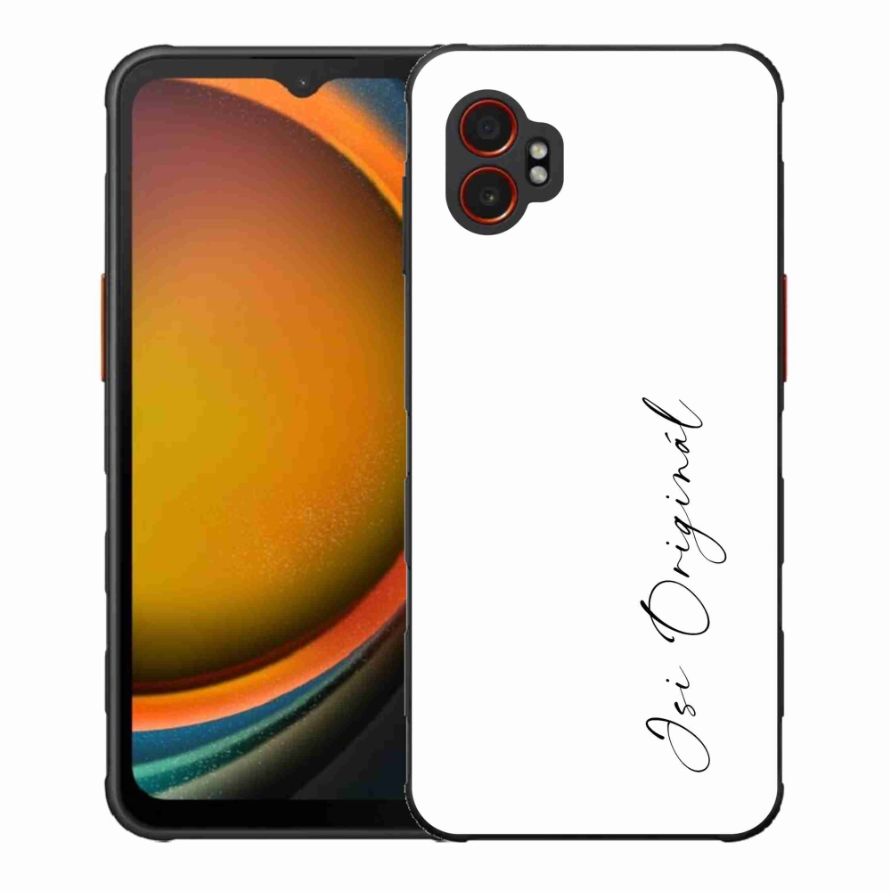 Gelový kryt mmCase na Samsung Galaxy Xcover 7 Pro - jsi originál bílé pozadí