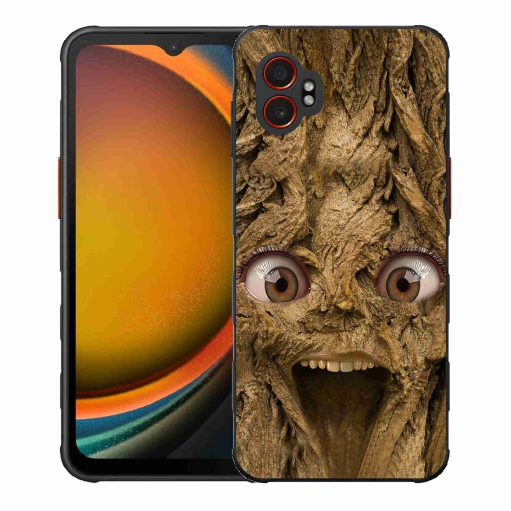 Gelový kryt mmCase na Samsung Galaxy Xcover 7 Pro - veselý strom s očima