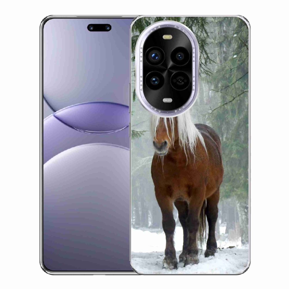 Gelový kryt mmCase na Huawei Nova 13 Pro 5G - kůň v lese