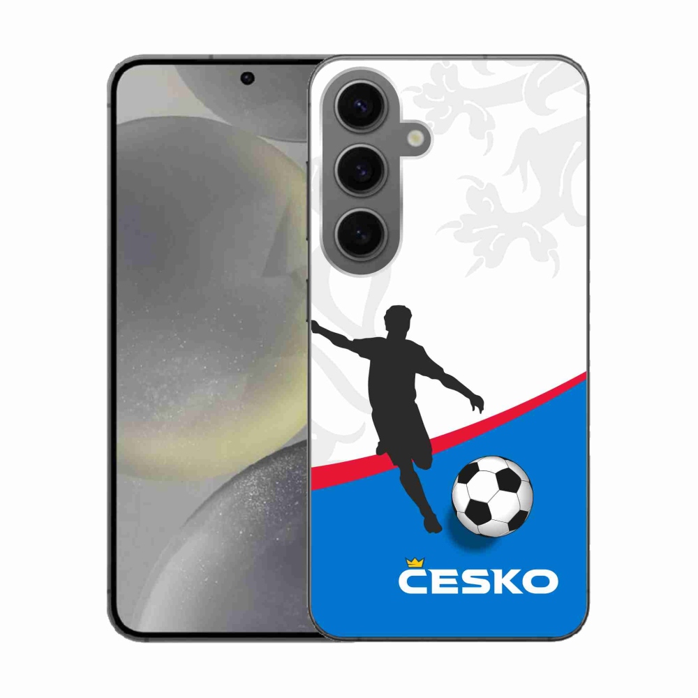 Gelový kryt mmCase na Samsung Galaxy S24 - fotbal Česko 1