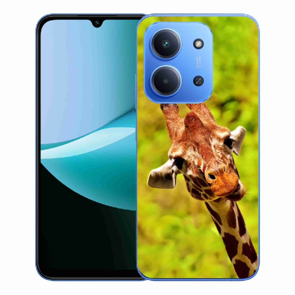 Gelový kryt mmCase na Xiaomi Redmi 15C 4G/5G (173mm) - žirafa