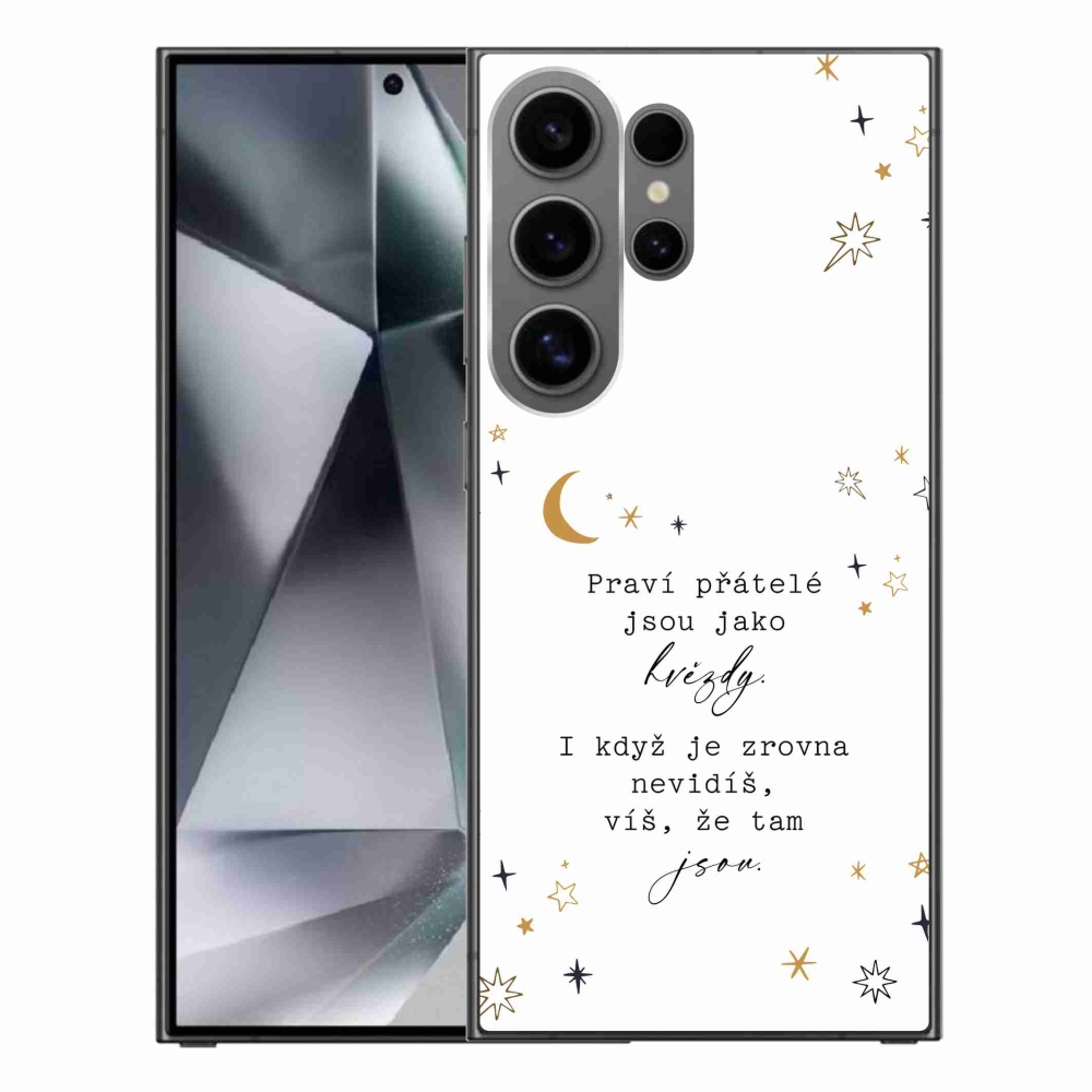 Gelový kryt mmCase na Samsung Galaxy S24 Ultra - citát 6 bílé pozadí