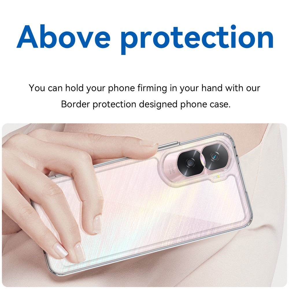 Gelový obal s pevnými zády na Honor 90 Lite - průhledný