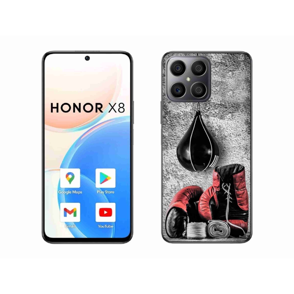 Gelový kryt mmCase na Honor X8 4G - boxovací pytel a rukavice