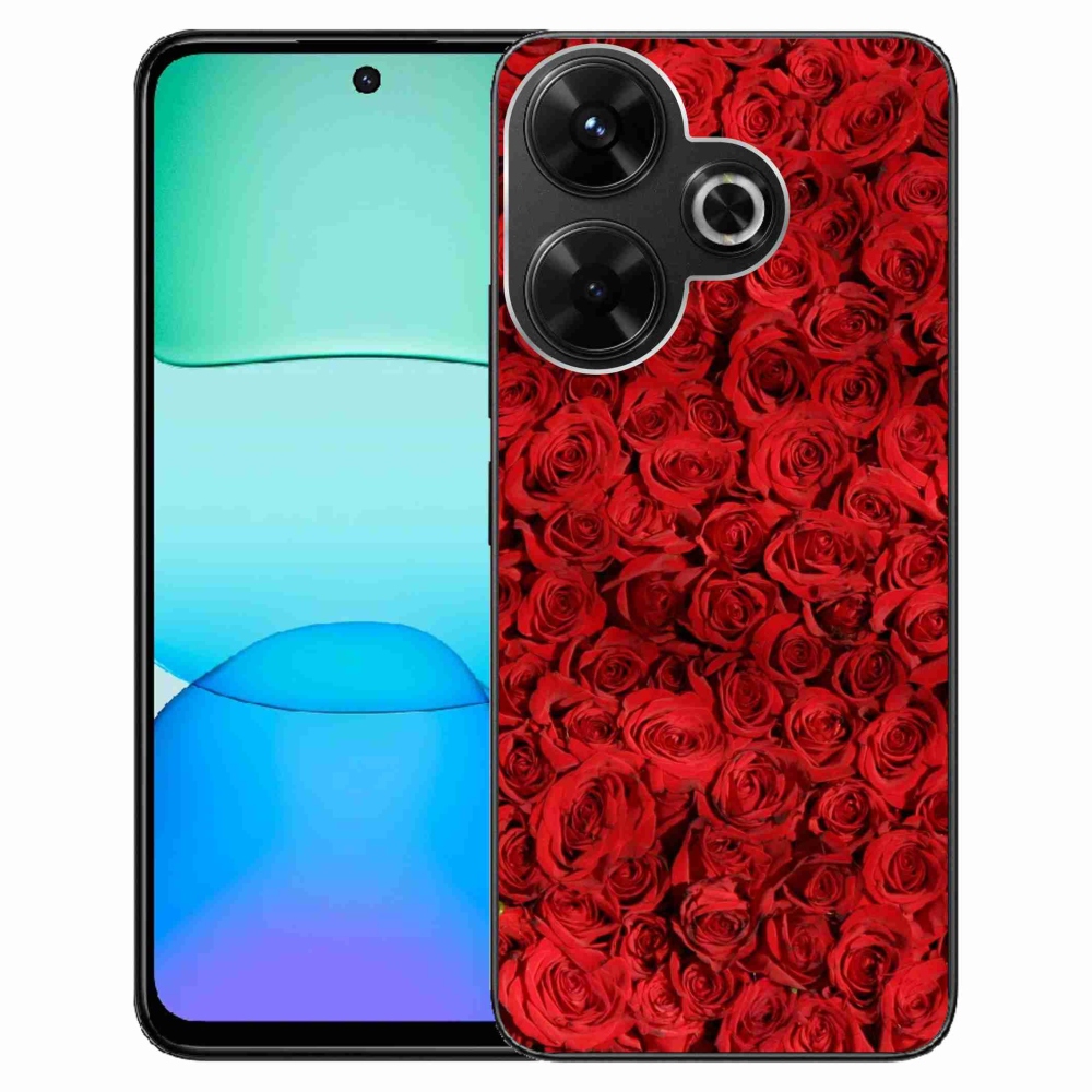Gelový kryt mmCase na Xiaomi Redmi 13 4G/Poco M6 4G - růže
