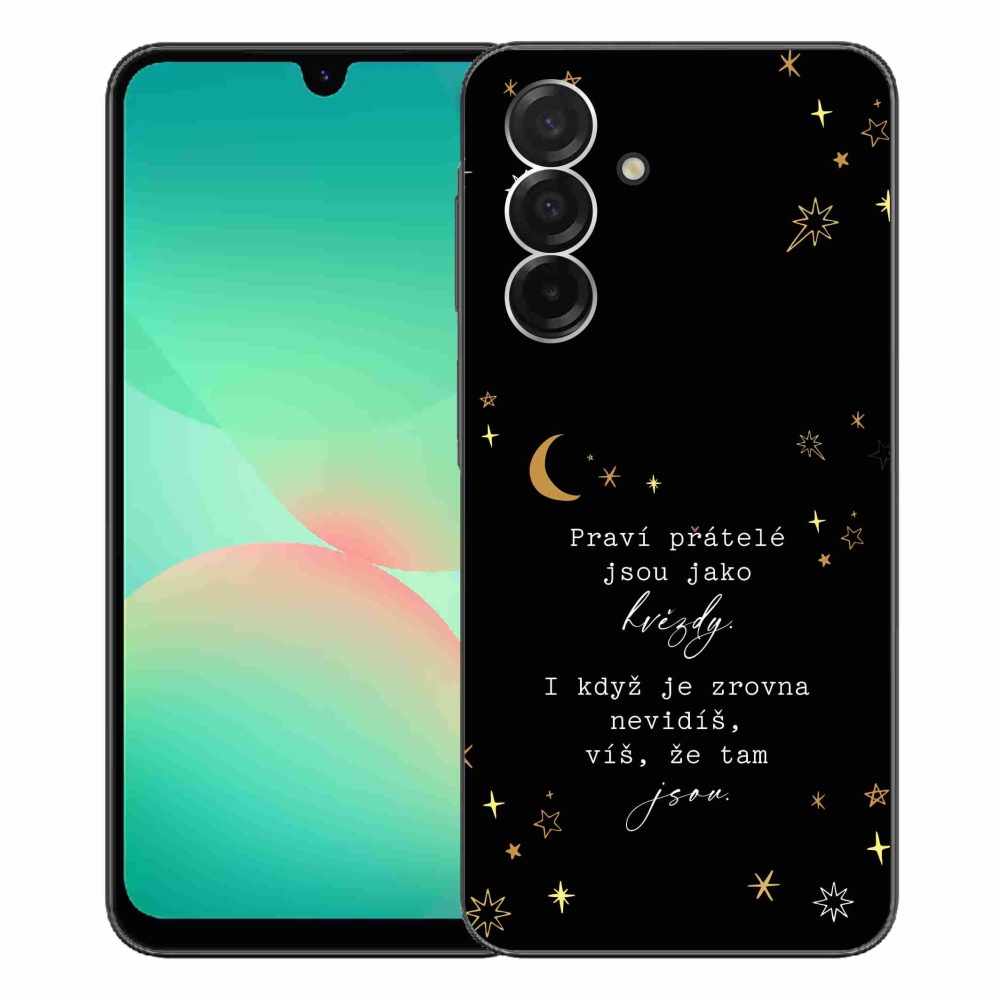 Gelový kryt mmCase na Samsung Galaxy A26 5G - citát 6 černé pozadí