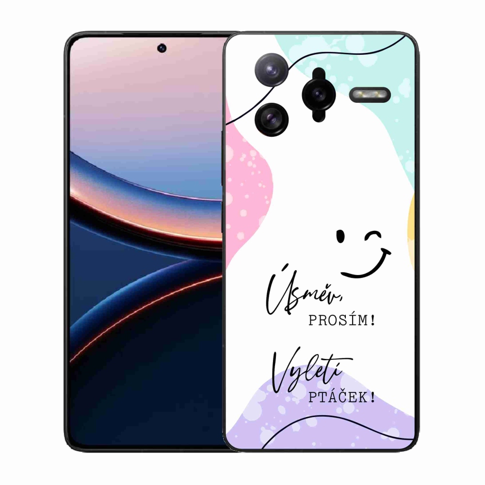 Gelový kryt mmCase na Xiaomi Poco F7 Ultra - vtipný text 4 bílé pozadí
