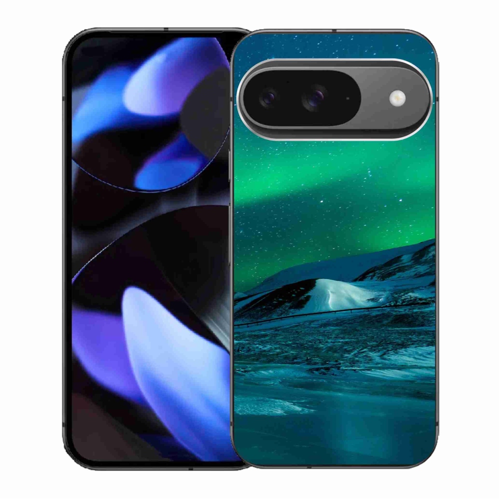 Gelový kryt mmCase na Google Pixel 9/9 Pro - polární záře