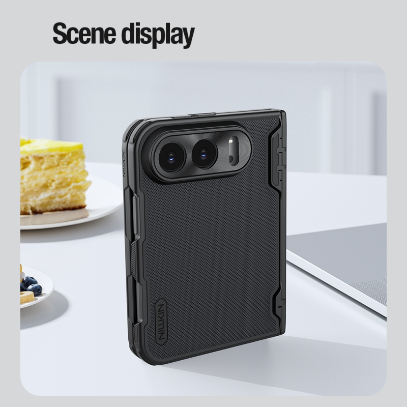 Nillkin Super Frosted FOLD Magnetic Zadní Kryt pro Apple iPhone Duo Black