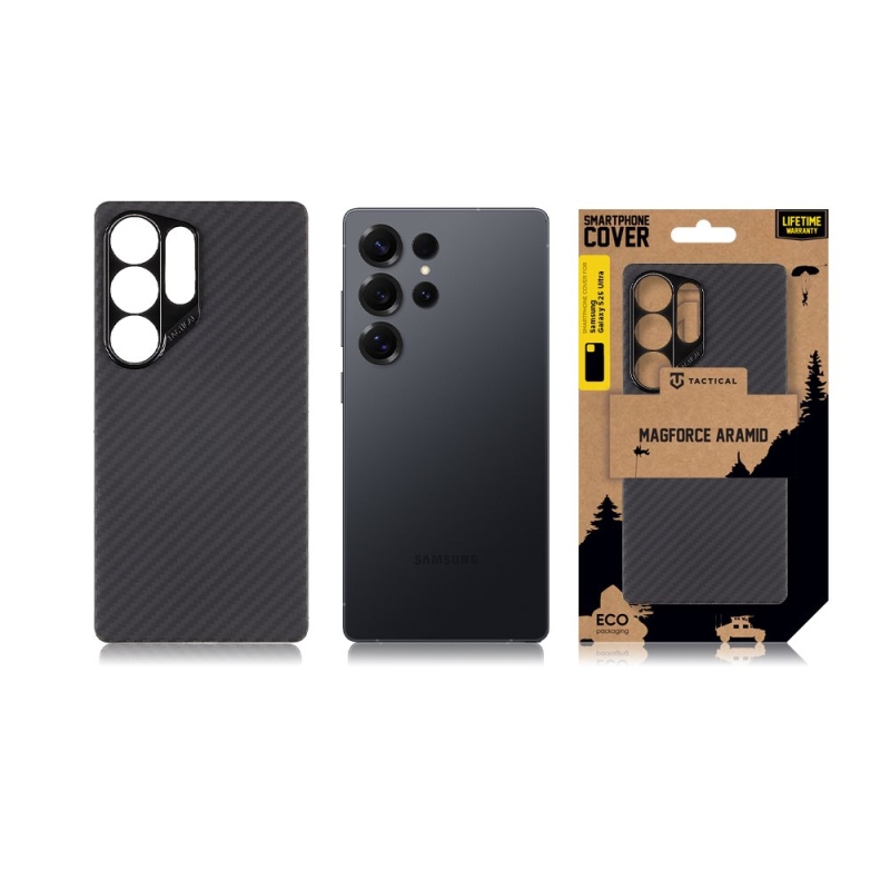 Tactical MagForce Aramid Kryt pro Samsung Galaxy S25 Ultra Black
