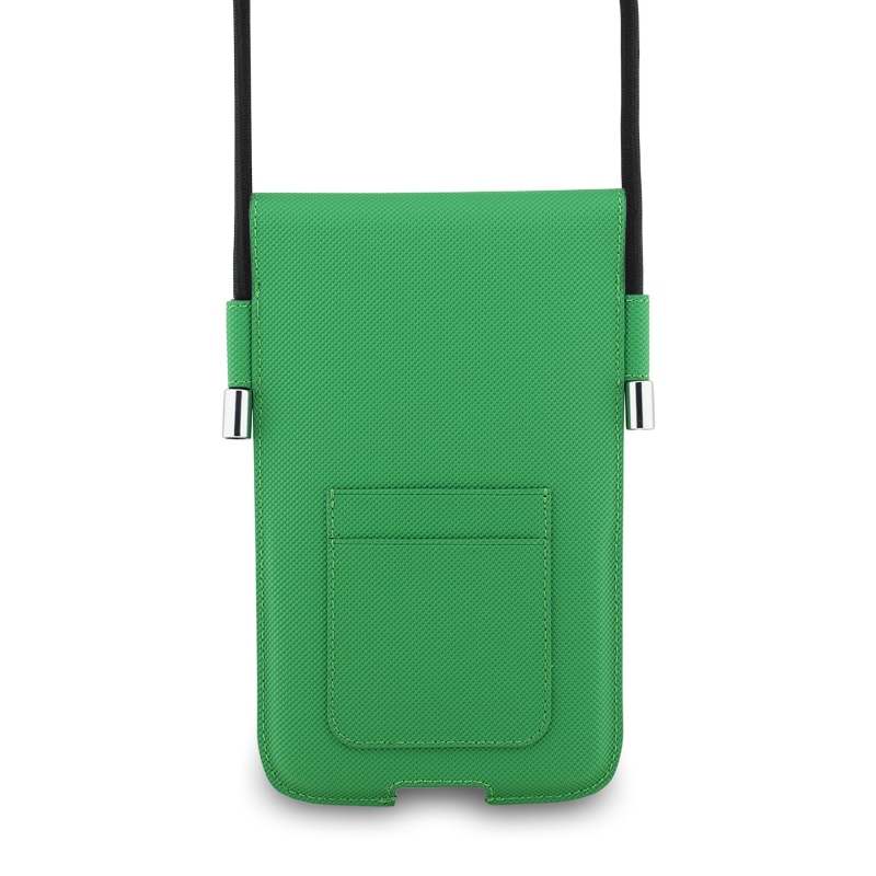 Lacoste PVC Iconic Petit Pique Metal Logo Kapsa na Telefon XL Green