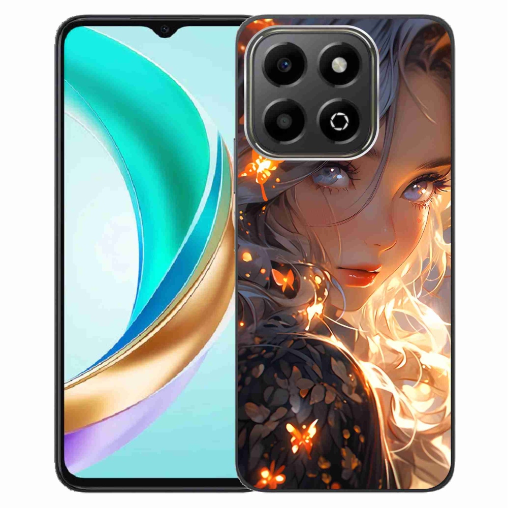 Gelový kryt mmCase na Honor X6b - dívka a motýli