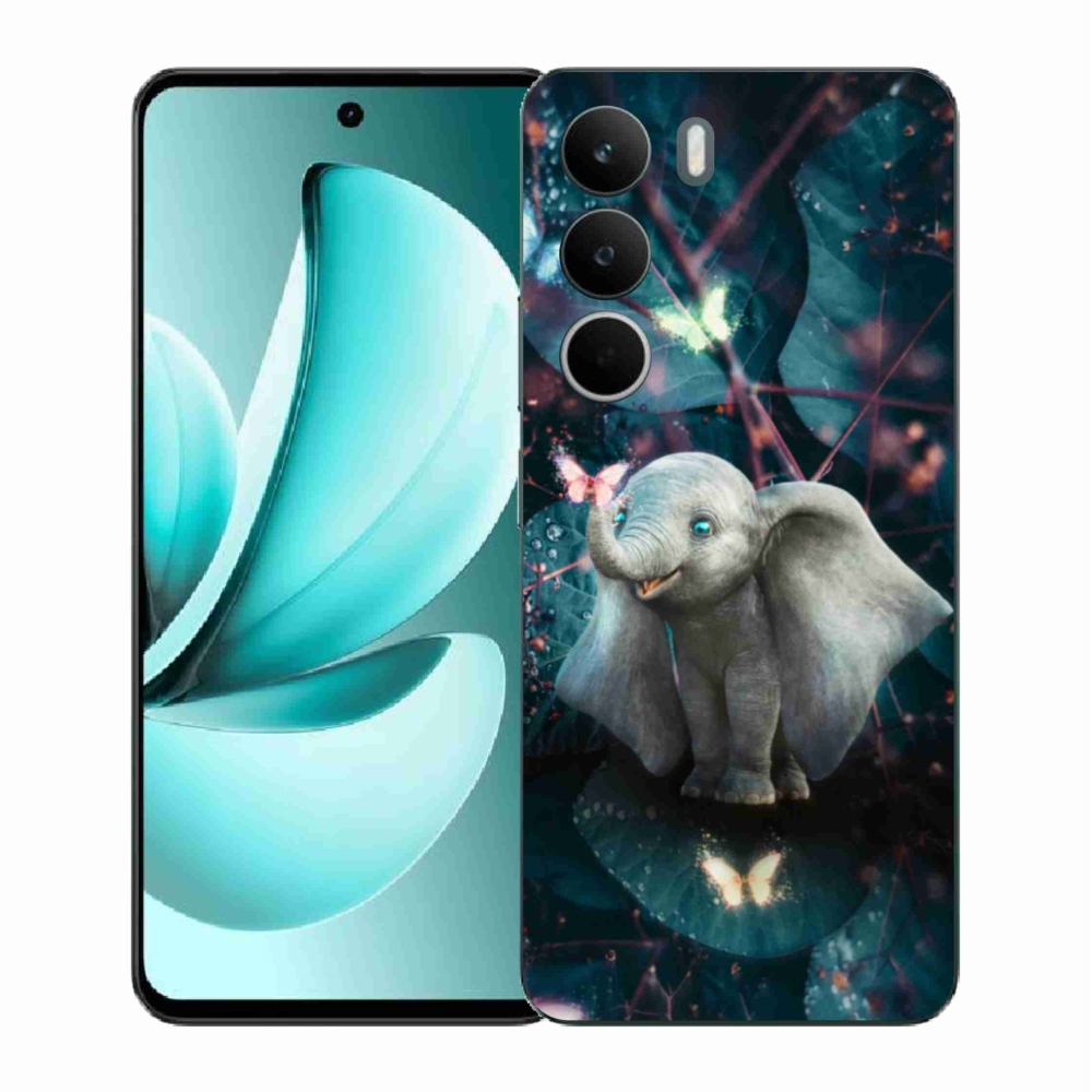 Gelový kryt mmCase na Realme C71 - roztomilý slon