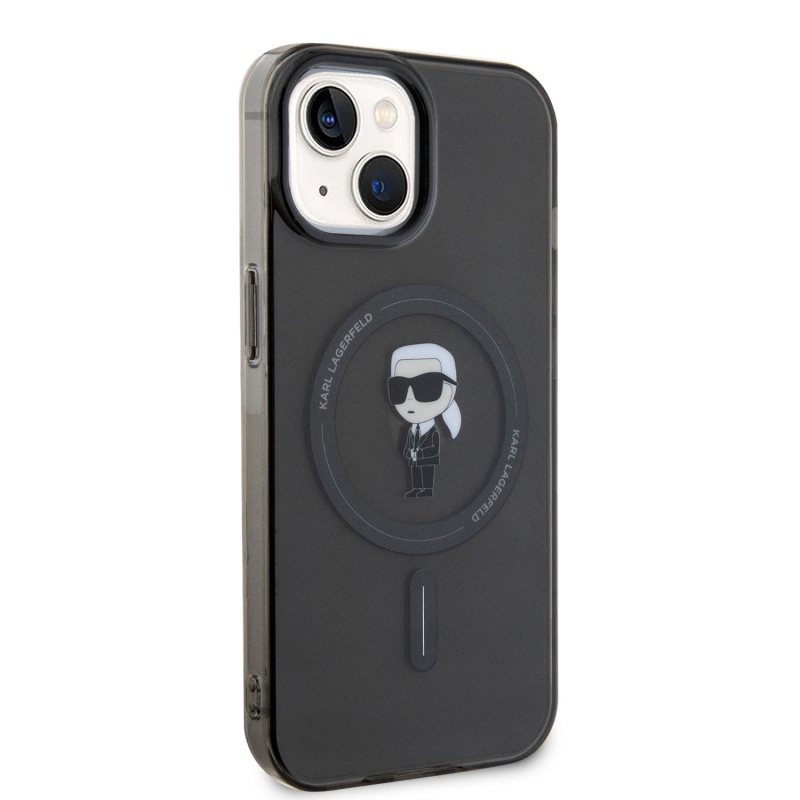Karl Lagerfeld IML Ikonik MagSafe Zadní Kryt pro iPhone 15 Black