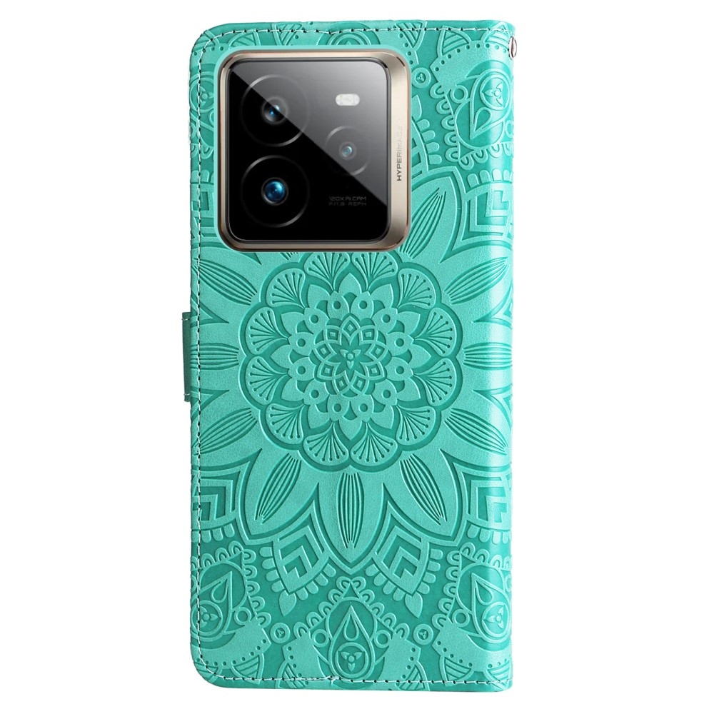 Sunflower knížkové pouzdro na Realme GT 7 Pro 5G - modrozelené