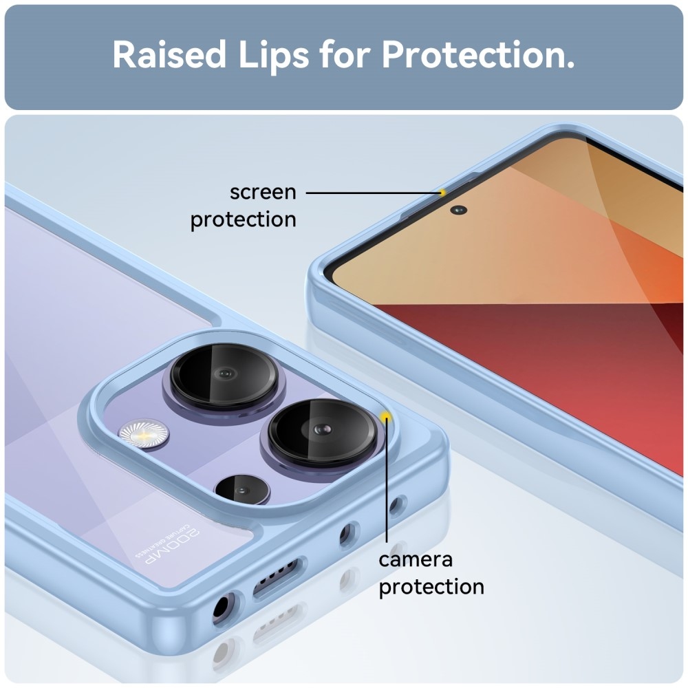 Gelový obal s pevnými zády pro Xiaomi Redmi Note 13 Pro 4G/Poco M6 Pro - modrý