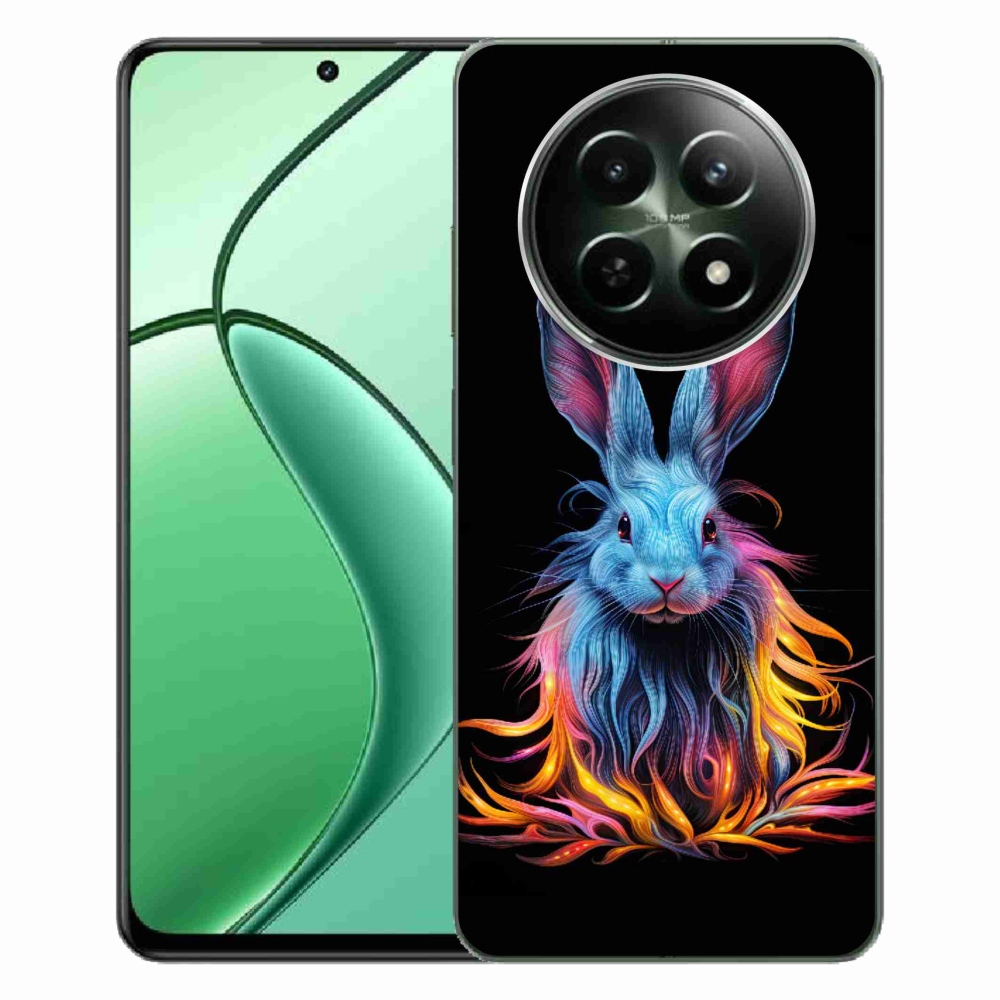 Gelový kryt mmCase na Realme 12 5G/12x 5G - abstraktní zajíc