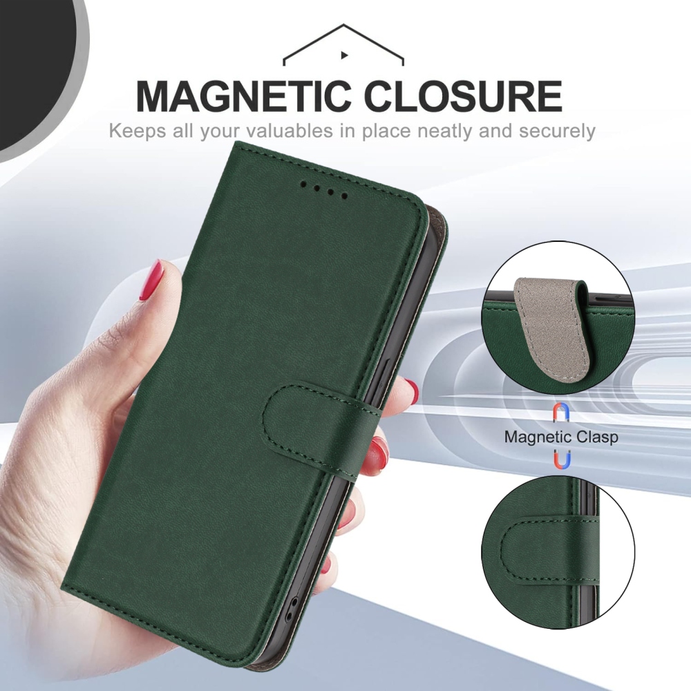 Snap knížkové pouzdro na Xiaomi Redmi 15 4G/5G (171mm) - zelené