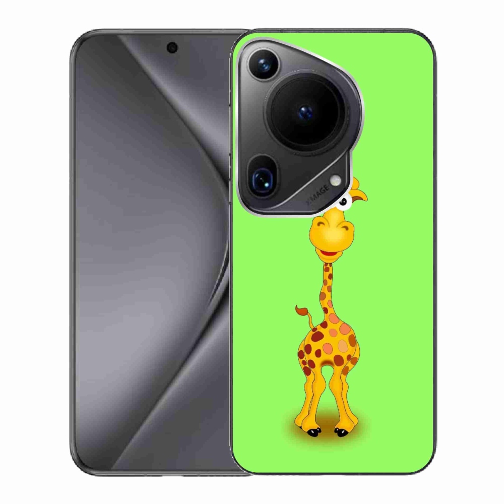 Gelový kryt mmCase na Huawei Pura 70 Ultra - kreslená žirafa