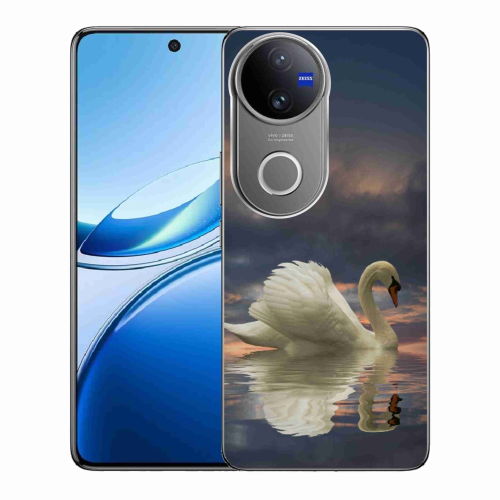 Gelový kryt mmCase na Vivo V50 5G - labuť