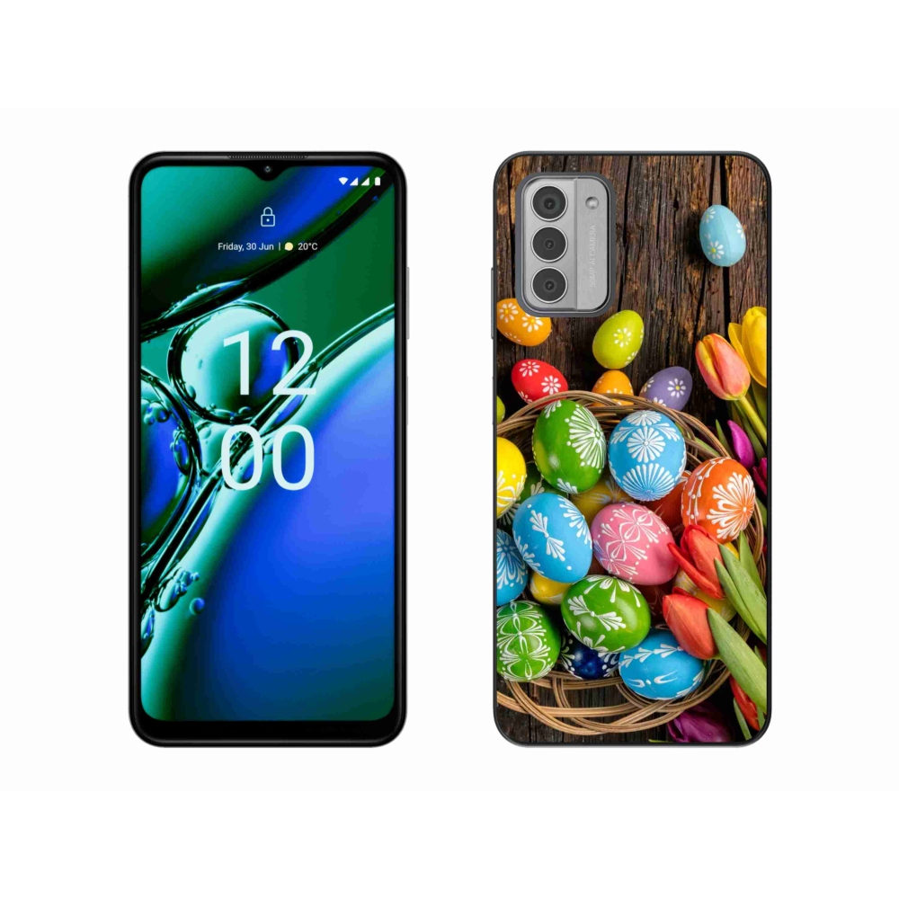 Gelový kryt mmCase na Nokia G42 - velikonoční vajíčka