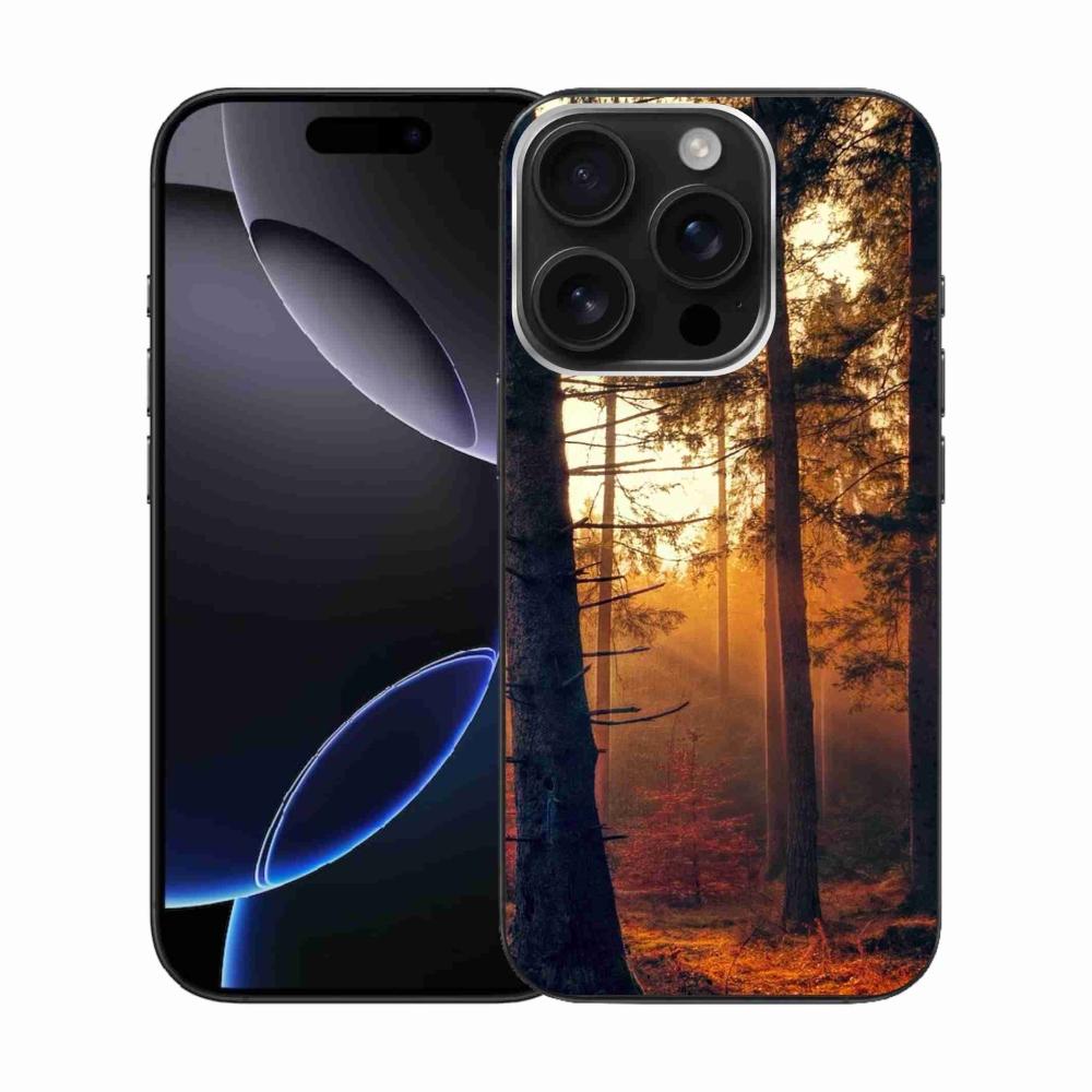 Gelový obal mmCase na iPhone 16 Pro - les