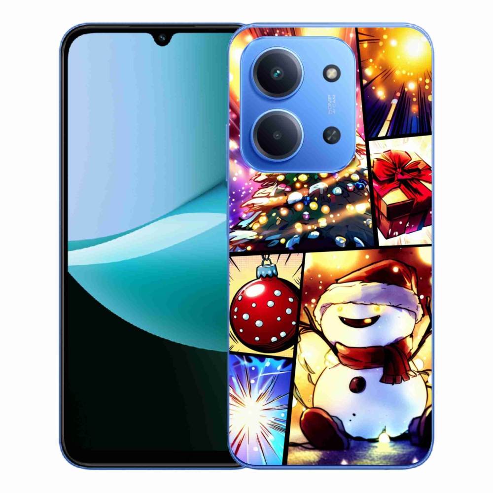Gelový kryt mmCase na Xiaomi Redmi 15C 4G/5G (173mm) - vánoční motivy 1