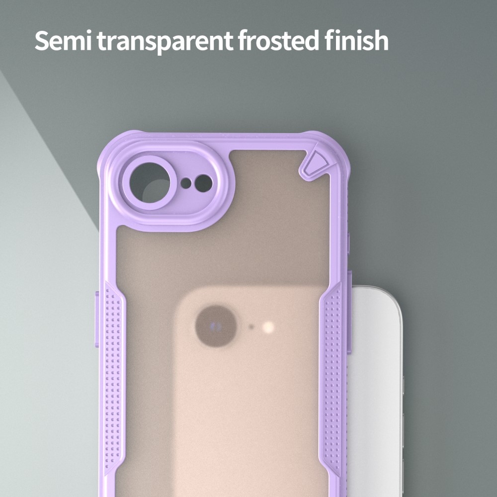 Frosted odolný kryt na iPhone 16e - fialový