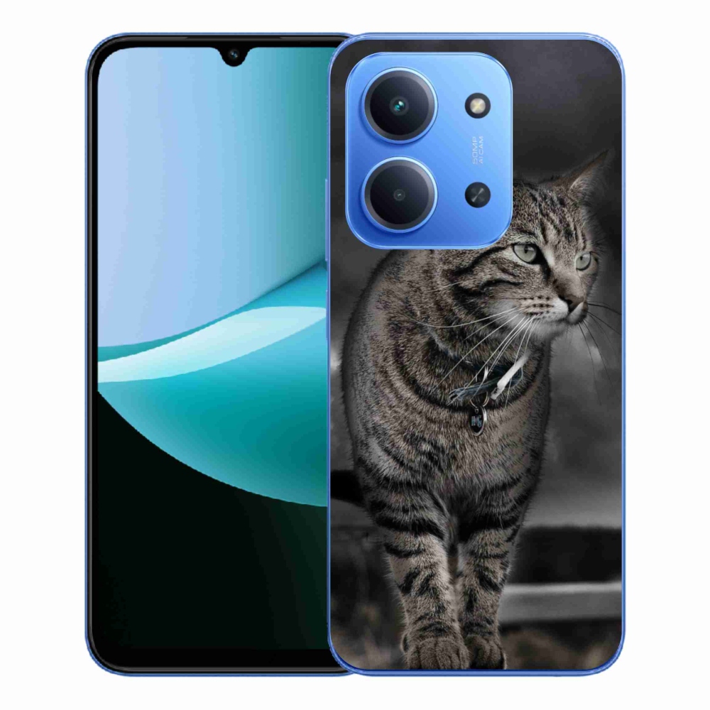 Gelový kryt mmCase na Xiaomi Redmi 15C 4G/5G (173mm) - kočka
