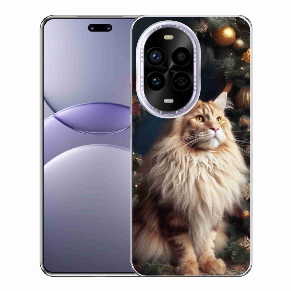 Gelový kryt mmCase na Huawei Nova 13 Pro 5G - kočka u stromku